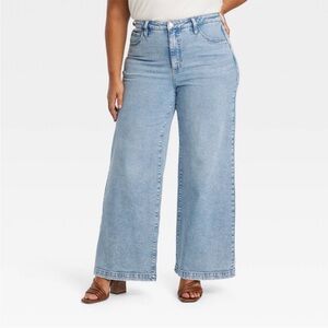 Ava & Viv Light Blue Wide Leg Jeans